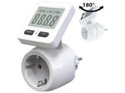 Revolt Stromverbrauchszähler:2er-Set Digitale Energiekostenmesser, 180° Drehbares Display, 3.680 W -Shop Für Smart-Home-Produkte nc5561 4 1