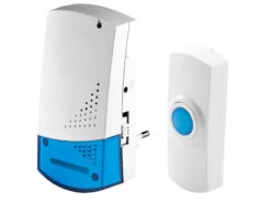 Infactory Klingel Mit Licht:Steckdosen-Funk-Klingel Mit Optischem Signal