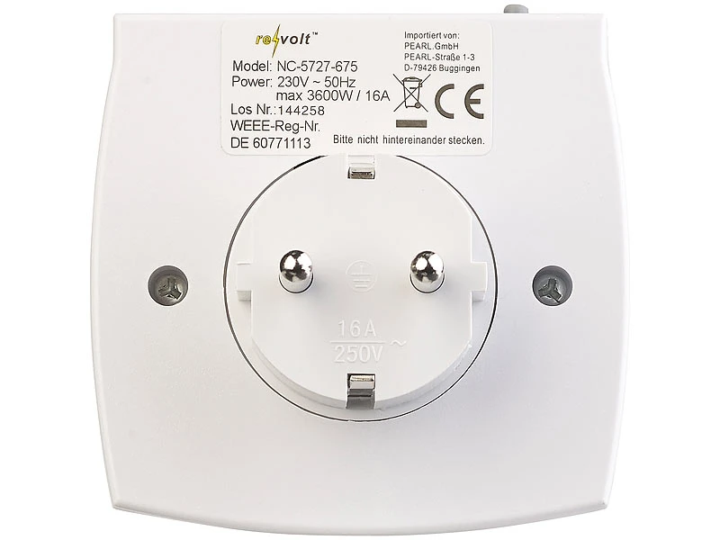 Revolt Steckdose Timer:2er-Set Kompakte Digitale Zeitschaltuhren Mit LCD-Display 5 Revolt Steckdose Timer:2er-Set Kompakte Digitale Zeitschaltuhren Mit LCD-Display – Bild 5