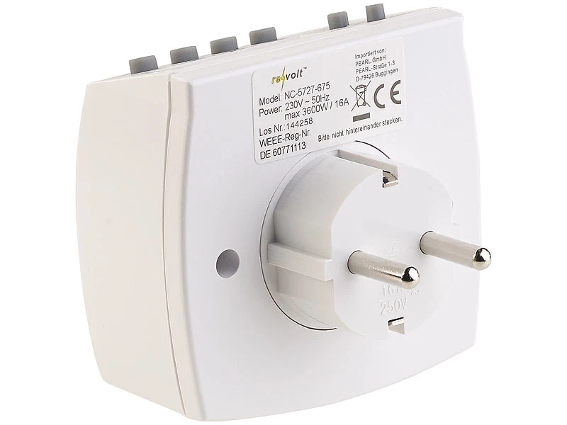 Revolt Steckdose Timer:2er-Set Kompakte Digitale Zeitschaltuhren Mit LCD-Display 6 Revolt Steckdose Timer:2er-Set Kompakte Digitale Zeitschaltuhren Mit LCD-Display – Bild 6