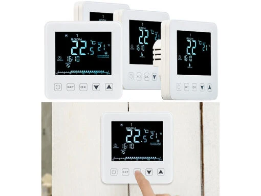 Revolt Raumthermostate:4er-Set Wand-Thermostate Für Fußbodenheizung, LCD, Touch-Tasten -Shop Für Smart-Home-Produkte nc7739 12