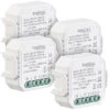 Luminea Home Control WLAN-Schalter Alexa:4er-Set WLAN-Unterputz-2-Kanal-Lichtschalter Mit App & Sprachsteuerung