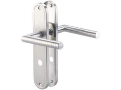 AGT Türklinke:2er-Set Edelstahl-Türbeschlag-Sets Für Bad & WC, Je 2 Klinken -Shop Für Smart-Home-Produkte nx3376 1 1