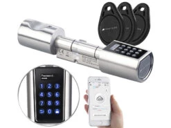 VisorTech Zahlenschloss:Elektronischer Tür-Schließzylinder, Transponder, Code, App, M Gateway -Shop Für Smart-Home-Produkte nx4349 10 1