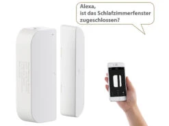Luminea Home Control Türsensor:WLAN-Tür & Fensteralarm, Sicherung, Komp. Zu Alexa & Google Assistant -Shop Für Smart-Home-Produkte nx4470 10