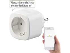 Luminea Home Control Elesion Steckdose:2er-Set WLAN-Steckdosen, Amazon Alexa & Google Assistant Komp., 16 A -Shop Für Smart-Home-Produkte nx4491 22 2