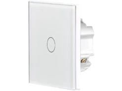 Luminea Home Control Wechselschalter:2er-Set Touch-WLAN-Lichtschalter, Für Siri, Alexa & Google Assistant -Shop Für Smart-Home-Produkte nx4503 2