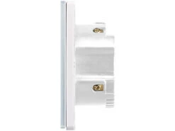 Luminea Home Control Wechselschalter:2er-Set Touch-WLAN-Lichtschalter, Für Siri, Alexa & Google Assistant -Shop Für Smart-Home-Produkte nx4503 3