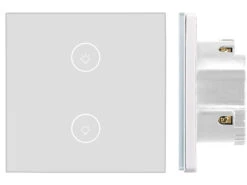 Luminea Home Control Alexa WiFi-Lichtschalter:Touch-Doppel-Lichttaster, Versandrückläufer -Shop Für Smart-Home-Produkte nx4505 6 1