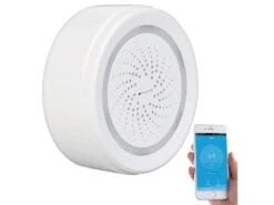 VisorTech WiFi Sirene:WLAN-Alarm-Sirene Mit App, Für Alexa, Siri & Google Assistant -Shop Für Smart-Home-Produkte nx4508 15