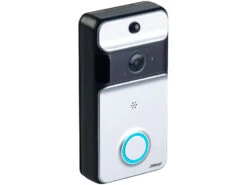Somikon Doorbell:WLAN-Video-Türklingel Mit App, PIR-Sensor, 166° Bildwinkel, Akku, IP53 -Shop Für Smart-Home-Produkte nx4517 0 1
