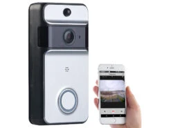 Somikon Klingel Kamera:WLAN-Video-Türklingel Mit App, PIR-Sensor (Versandrückläufer) -Shop Für Smart-Home-Produkte nx4517 12
