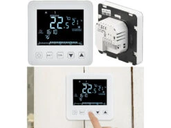 Revolt Raumthermostat Digital:2er-Set Wand-Thermostate Für Fußbodenheizung, LCD, Touch-Tasten 20 Revolt Raumthermostat Digital:2er-Set Wand-Thermostate Für Fußbodenheizung, LCD, Touch-Tasten -Shop Für Smart-Home-Produkte nx4525 10