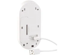 Somikon Türklingel Mit Kamera:WLAN-HD-Video-Türklingel Mit App, Gegensprechen, 156°-Bildwinkel, Akku -Shop Für Smart-Home-Produkte nx4536 7 1