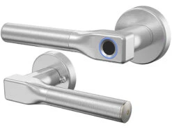 VisorTech Elektronischer Türgriff:Sicherheits-Türbeschlag, Fingerprint-Scanner & Transponder, DIN Rechts -Shop Für Smart-Home-Produkte nx4581 11