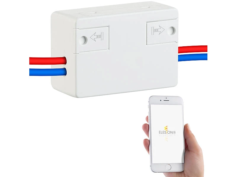 Luminea WLAN Schalter 230V:2er-Set WLAN-Schalter Für Licht, Für Amazon Alexa & Google Assistant 2 Luminea WLAN Schalter 230V:2er-Set WLAN-Schalter Für Licht, Für Amazon Alexa & Google Assistant – Bild 2