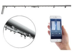 Carlo Milano Gardinen-Stange:2er-Set Teleskop-Gardinenstangen Elektr. Antrieb, WLAN&App, 172-306 Cm -Shop Für Smart-Home-Produkte nx4598 17