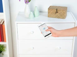 VisorTech Aufschraubschloss Möbel:2er-Set Schubladen- & Schranktüren-Schlösser Mit Bluetooth Und App -Shop Für Smart-Home-Produkte nx4614 0