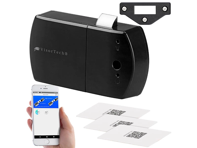 VisorTech Schrankschloss:Schubladen- & Schranktüren-Schloss Mit RFID-Schlüssel, Bluetooth, App 2 VisorTech Schrankschloss:Schubladen- & Schranktüren-Schloss Mit RFID-Schlüssel, Bluetooth, App – Bild 2