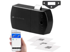 VisorTech Elektronisches Schloss:5er-Set Schubladen- & Schranktüren-Schloss Mit RFID-Schlüssel, BT, App -Shop Für Smart-Home-Produkte nx4615 9