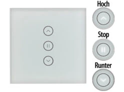 Luminea Home Control Rolladenschalter:Rollladen-Touch-Unterputz-Steuerung Mit WLAN, App Und Sprachsteuerung -Shop Für Smart-Home-Produkte nx4667 7 1