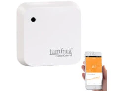 Luminea Home Control Dämmerungsschalter:Wetterfester WLAN-Licht- & Dämmerungs-Sensor Mit App, IP55 -Shop Für Smart-Home-Produkte nx4679 7 1