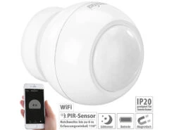 Luminea Home Control Dämmerungssensor:2er-Set WLAN-PIR-Bewegungsmelder Und Lichtsensor Mit App -Shop Für Smart-Home-Produkte nx4694 6 2