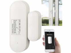 Luminea Home Control Fensterkontakte:10er-Set WLAN-Tür- & Fensteralarm, App, Für Alexa & Google Assistant -Shop Für Smart-Home-Produkte nx4900 7