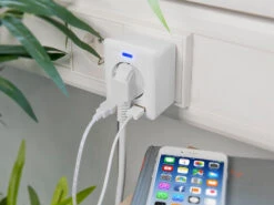 Luminea Home Control Energie Monitor:2er-Set WLAN-Steckdosen, 2 USB, App, Komp. Zu Alexa, Google, Siri -Shop Für Smart-Home-Produkte nx4910 5