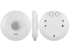 Luminea Home Control Bewegungsmelder Alexa:Extra-flacher WLAN-PIR-Bewegungsmelder Mit App, 360°, 230 Volt -Shop Für Smart-Home-Produkte nx4930 5 1