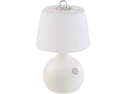 Lunartec Nachttischlampe Kabellos:2er-Set LED-Tischlampe, PIR- & Licht-Sensor, Warm- & Tageslichtweiß -Shop Für Smart-Home-Produkte nx5737 0