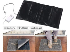 VisorTech Alarmtrittmatte:Batteriebetriebene Klingel-Trittmatte Mit Alarmfunktion