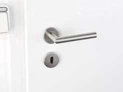 AGT Türgarnitur:3er-Set Moderne Edelstahl-Türbeschläge, 6 Türklinken Und 18 Rosetten -Shop Für Smart-Home-Produkte nx5854 3 1