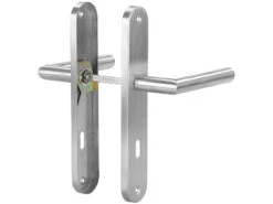 AGT Türbeschlag Innen:2er-Set Moderne Edelstahl-Türbeschläge, 4 Türklinken & 4 Langschilder -Shop Für Smart-Home-Produkte nx5855 3