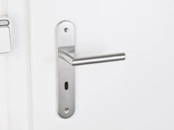 AGT Türbeschlag Innen:2er-Set Moderne Edelstahl-Türbeschläge, 4 Türklinken & 4 Langschilder -Shop Für Smart-Home-Produkte nx5855 4