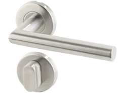 AGT Drückergarnitur:Edelstahl-Türbeschlag-Set, 6 Zimmer-Türklinken, 2 Bad-Türklinken -Shop Für Smart-Home-Produkte nx5867 5 2