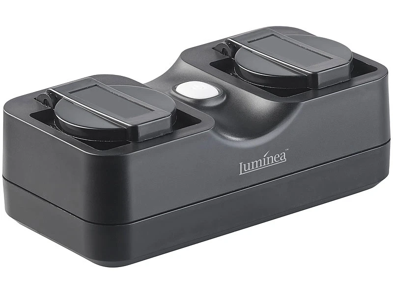 Luminea Home Control WLAN Aufputz Steckdose:2-fach-WLAN-Outdoor-Steckdosenleiste, App, Sprachsteuerung, 15 A, IP44 9 Luminea Home Control WLAN Aufputz Steckdose:2-fach-WLAN-Outdoor-Steckdosenleiste, App, Sprachsteuerung, 15 A, IP44 – Bild 9
