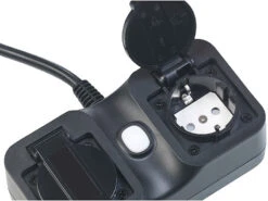 Luminea Home Control Alexa Steckdosen Aussen:2er-Set 2-fach-WLAN-Outdoor-Steckdose, App, Sprachsteuerung, 16A, IP44 -Shop Für Smart-Home-Produkte nx6153 5 2