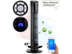 Sichler Turm-Lüfter-Ventilator:Turmventilator, Ionisator, WLAN & App, Siri, Versandrückläufer -Shop Für Smart-Home-Produkte nx6463 4