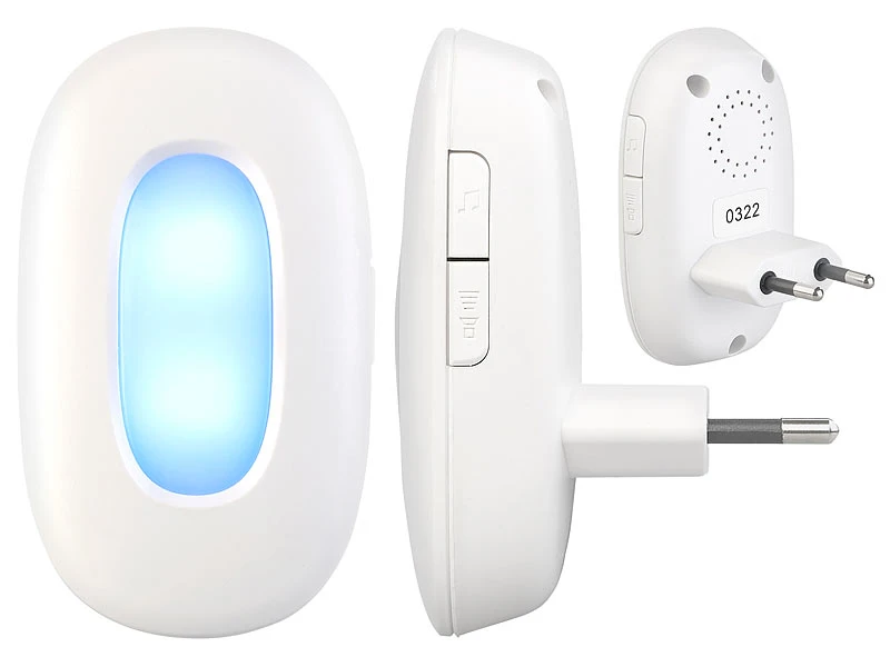 CASAcontrol Lichtklingel Funk:Steckdosen-Funk-Klingel Mit Optischem Signal & Zweitem Empfänger, IP54 6 CASAcontrol Lichtklingel Funk:Steckdosen-Funk-Klingel Mit Optischem Signal & Zweitem Empfänger, IP54 – Bild 6