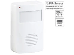 CASAcontrol Türgong Bewegungsmelder:Batterie-Durchgangsmelder Mit PIR-Bewegungssensor, 8 M, 120°