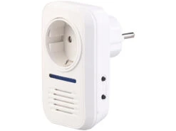 CASAcontrol Kinetische Türklingel:Steckdosen-Funkklingel & Kinetischer Funk-Taster, Mit 230-V-Steckdose