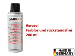 Stanger Rauchmelder Testspray:Rauchmelder-Tester, Aerosol-Spray, 200 Ml, Made In Germany