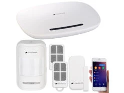 VisorTech Hausalarm:14-teilige GSM-Alarmanlage Mit App, Funk- & Handynetz-Anbindung -Shop Für Smart-Home-Produkte px2413 20 1