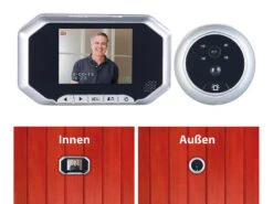 Somikon Digitale Türspion-Kamera Mit 8,9-cm-Display, PIR, Aufnahme, Nachtsicht -Shop Für Smart-Home-Produkte px3875 16