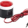 VisorTech Alarmanlage Gartenhaus:110-dB-Sirene Mit Kabel, Für Alarmanlage XMD-4200/4400.pro/5400.wifi