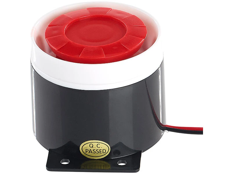 VisorTech Alarmanlage Gartenhaus:110-dB-Sirene Mit Kabel, Für Alarmanlage XMD-4200/4400.pro/5400.wifi 2 VisorTech Alarmanlage Gartenhaus:110-dB-Sirene Mit Kabel, Für Alarmanlage XMD-4200/4400.pro/5400.wifi – Bild 2