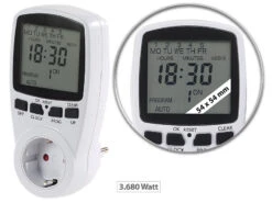 Revolt Schaltzeituhr:Digitale Zeitschaltuhr Mit XXL-Display Und Minutengenauer Schaltung