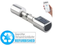 VisorTech Automatisches Türschloss:Elektronischer Tür-Schließzylinder Mit Zahlencode (Versandrückläufer)