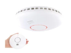 VisorTech Rauchmelder Funk:Vernetzbarer 2in1-Funk-Hitze- & Rauchwarnmelder RWM-460.f, 85 DB